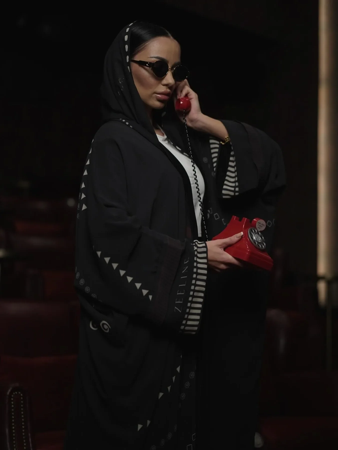 ZEELINE signature black abaya campaign