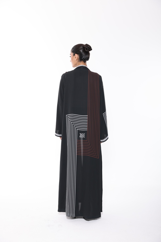 Square Rhythm — Burgundy — back view