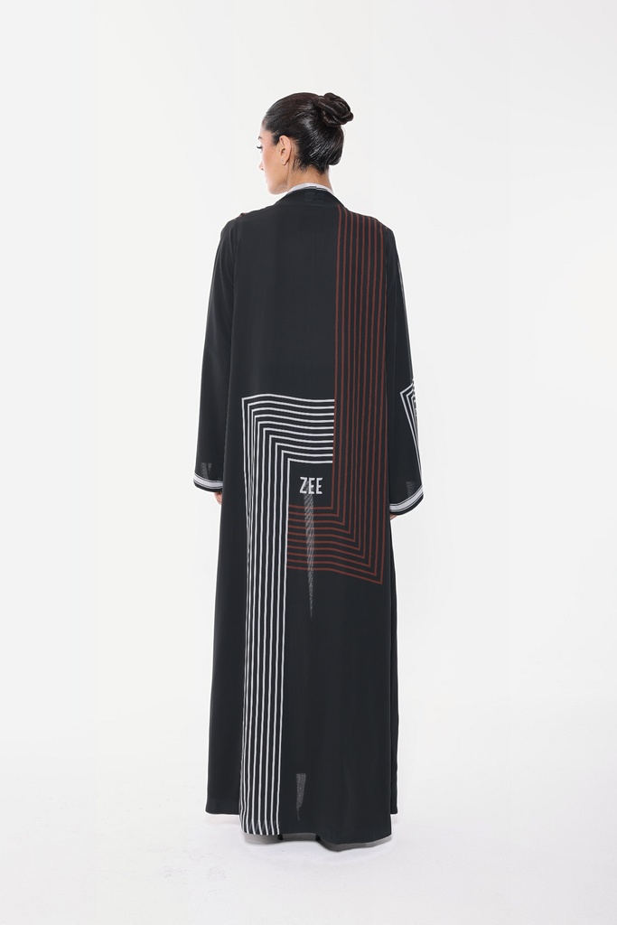 Square Rhythm — Burgundy — back view