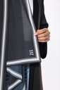 Square Rhythm — Burgundy — detail view