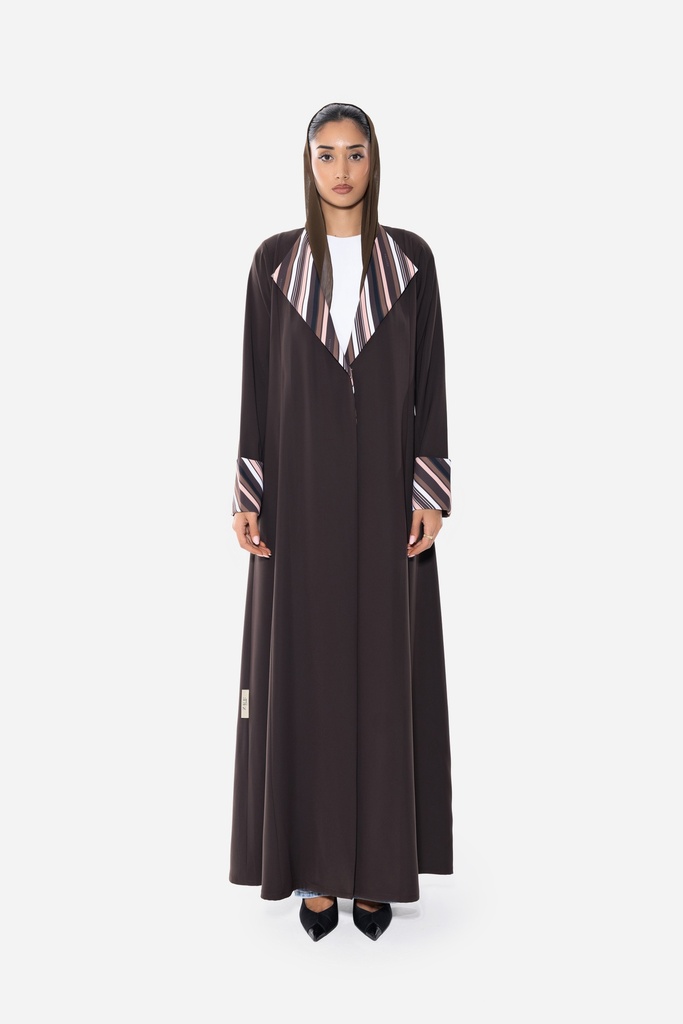 Linear Zip — Mocha — front view