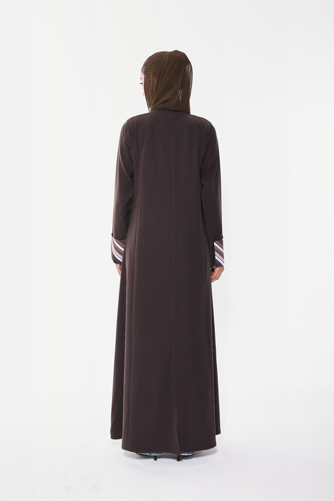 Linear Zip — Mocha — back view