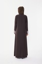 Linear Zip — Mocha — back view