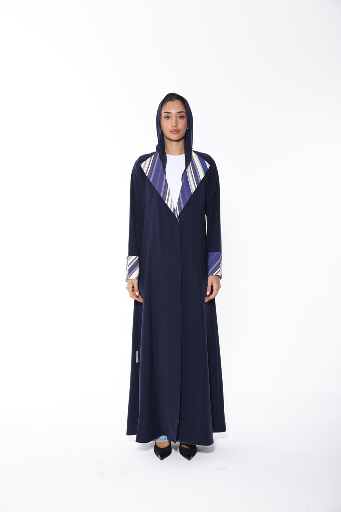 Linear Zip — Navy — front view