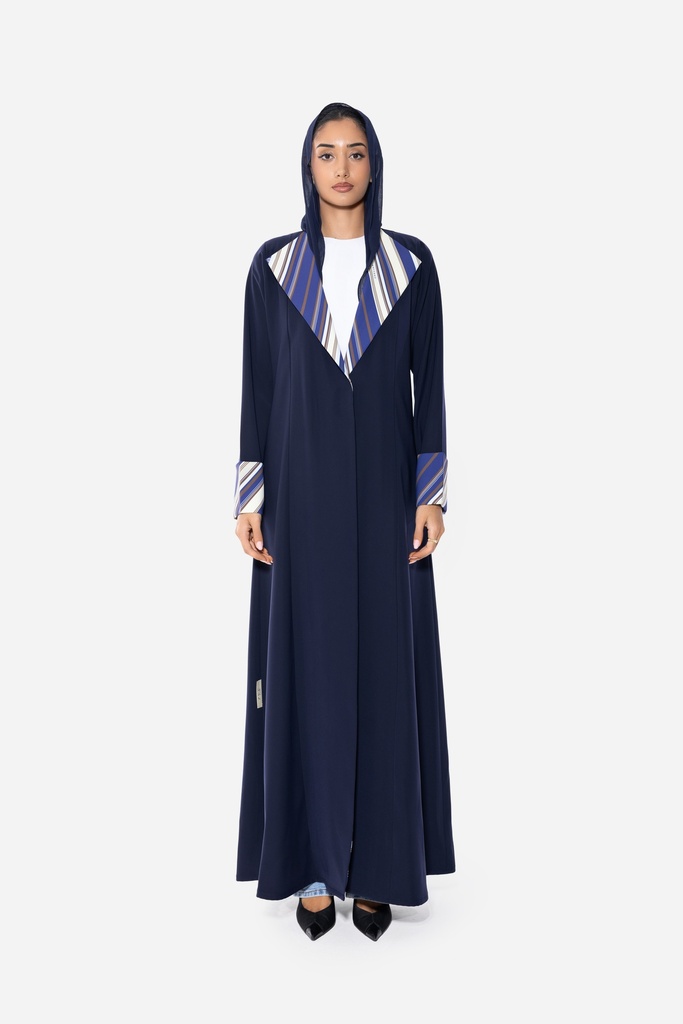 Linear Zip — Navy — front view