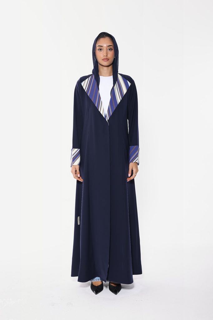 Linear Zip — Navy — front view