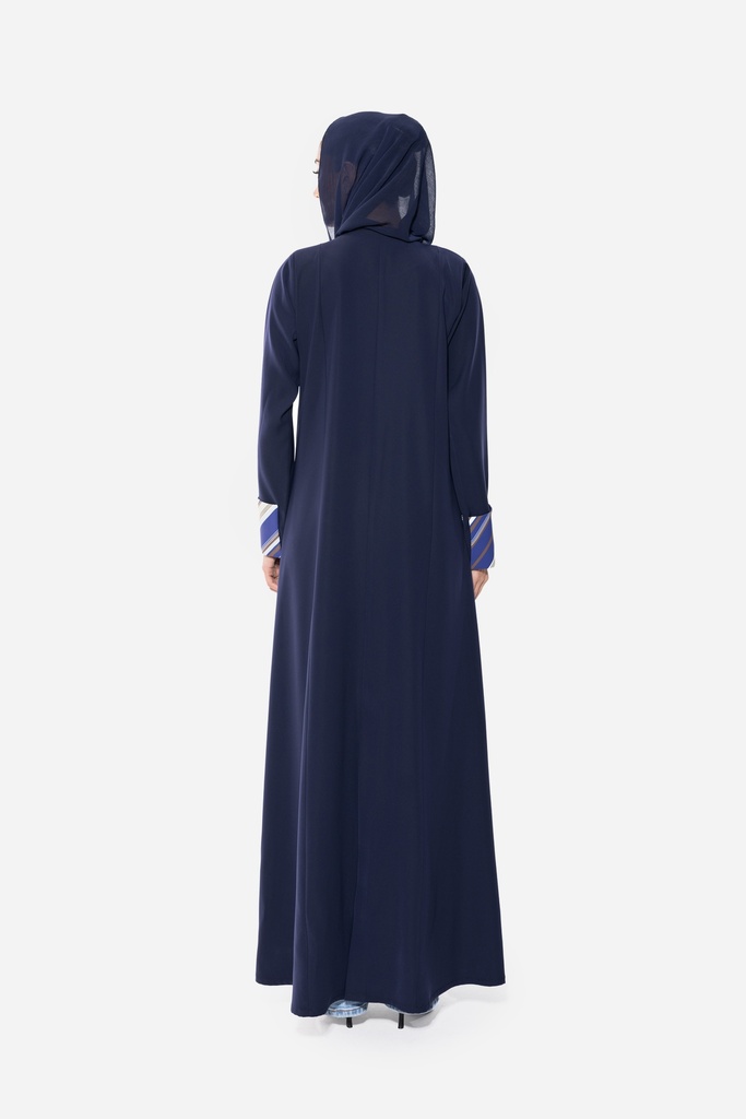 Linear Zip — Navy — back view