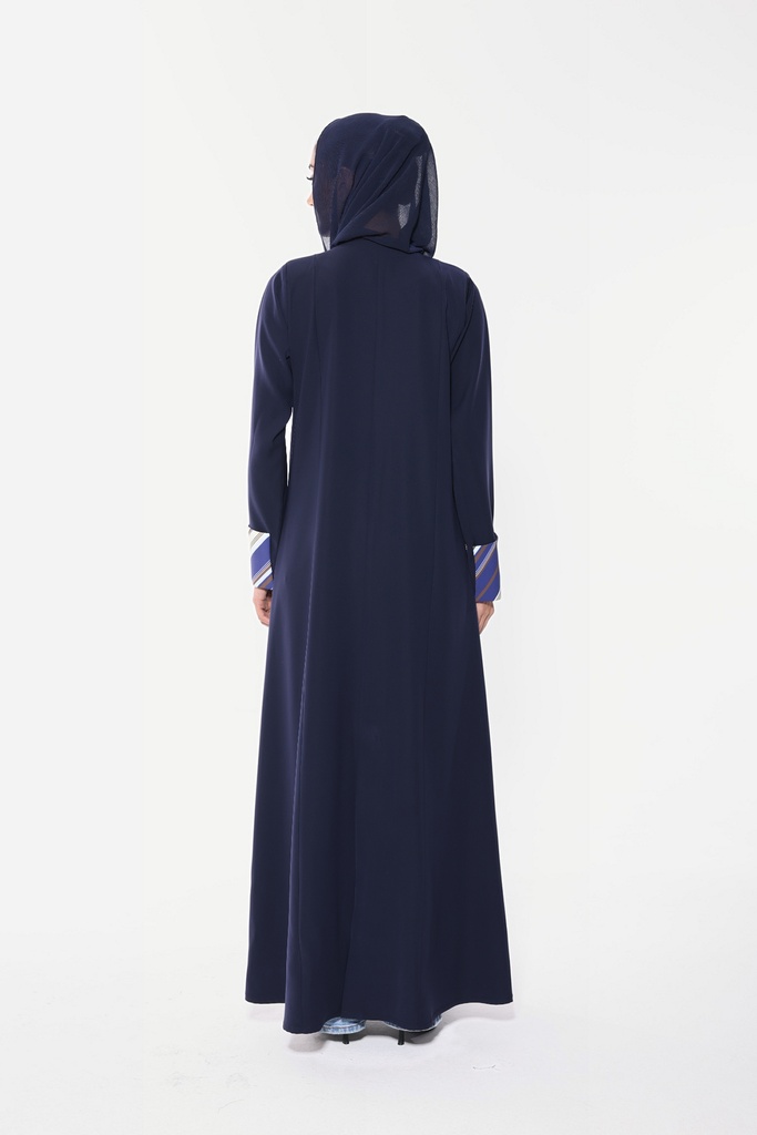 Linear Zip — Navy — back view