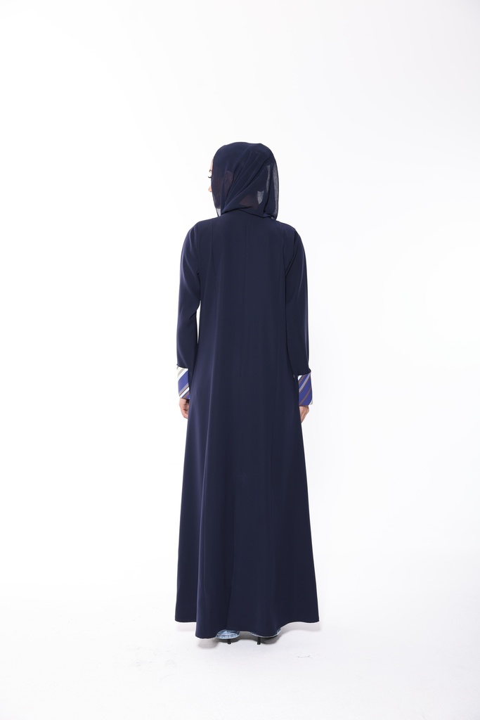 Linear Zip — Navy — back view