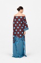 Turquoise Dot Kaftan — back
