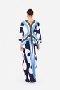 Blue Abstract Kaftan — back