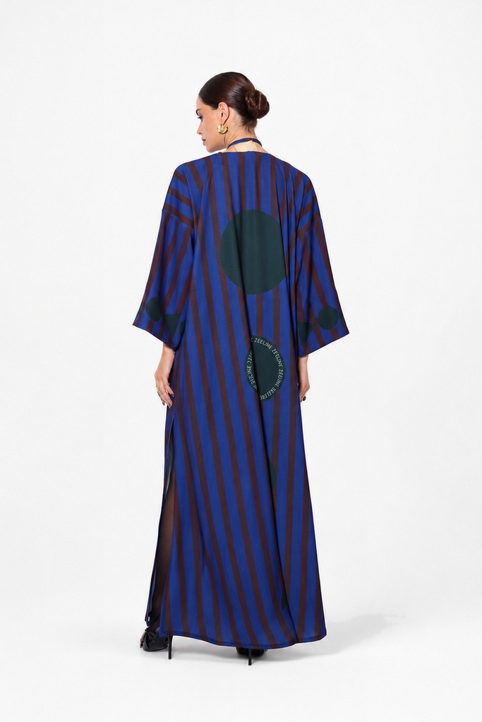 Circle Stripe Kaftan — back