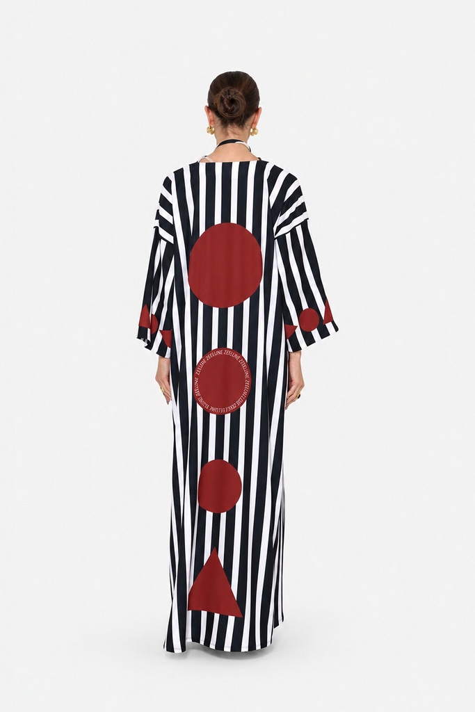 Ruby Circle Kaftan — back