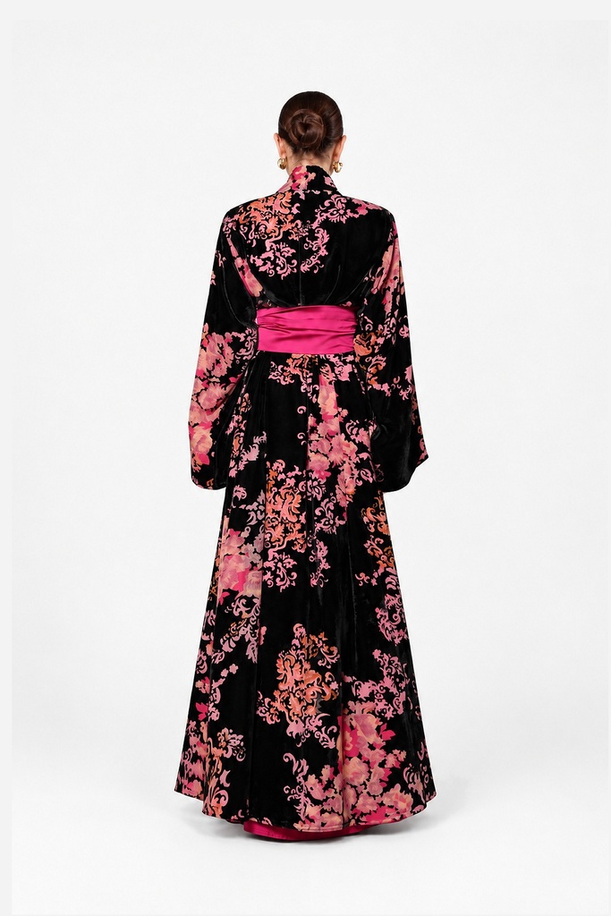 Fuchsia Velvet Bloom — back