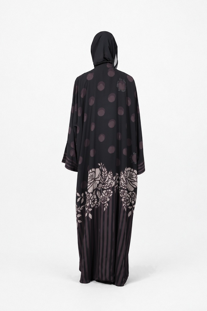 Taupe Floral — back