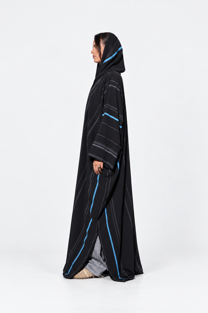 Blue Accent Lines — standing